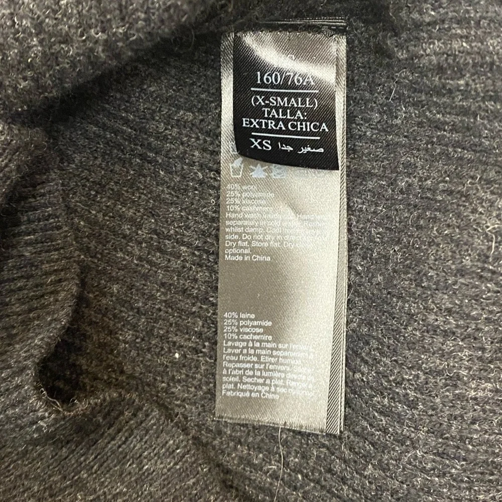 NWT All Saints Hettie Jumper in Black Marl Size Extra Small XS - Picture 10 of 10